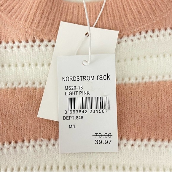 FRNCH Paris Nadiege Striped Boxy Sweater M/L NWT w/ FLAW - Picture 10 of 12